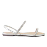 Sandália Prata Três Tiras Glam C 30259 0009 0002 Anacapri