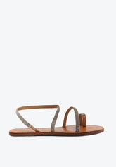 Sandália Rasteira Iris Shine Tiras Prateada S 04237 0436 0001 Schutz