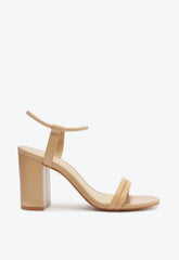 Sandália Salto Bloco Médio Bege S 21189 0062 0001 Schutz