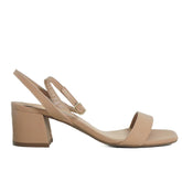 Sandalia Salto Bloco Nude Claudia 324.184 Specchio