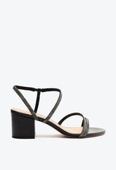 Sandália Salto Bloco Tiras Preta S 20001 0645 0001 Schutz