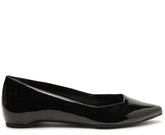 Sapatilha Preta Verniz Bico Fino Abertura Quadrada C 00290 0095 0002 Anacapri