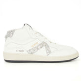 Tênis Cano Alto St Mid Couro Glitter Branco S 21853 0002 0006 Schutz