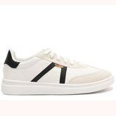 TÊNIS PONTILHADO LATERAL BRANCO E PRETO C 30523 0006 0004 ANACAPRI