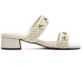 SANDÁLIA TIRAS PEDREJADAS BRANCA C 30489 0115 0002 ANACAPRI