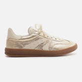 TÊNIS DOURADO COURO AMARRAÇÃO ARZ72 A 13476 0001 0020 AREZZO