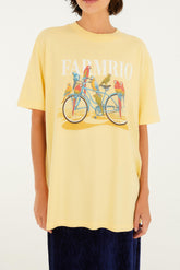 BLUSA T-SHIRT MEDIA BICICLETA AVES 347440 FARM RIO