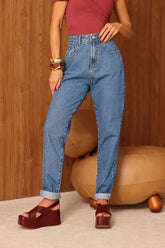 CALÇA JEANS MOM 1732 ALCANCE