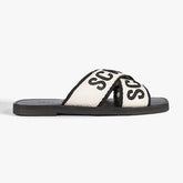 SANDÁLIA RASTEIRA DE X LOGO SCHUTZ PRETA S 20889 0116 0001 SCHUTZ