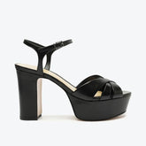 SANDÁLIA KEEFA PLATAFORMA COURO PRETA S 20346 0003 0255 SCHUTZ