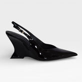 SANDALIA PRETA SALTO ANABELA VERNIZ S 22484 0004 0008 SCHUTZ