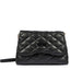Bolsa crossbody matelassê preta Schutz frente feminina