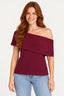 Vinho | Blusa Ombro Só Revanche — frente