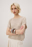 Blusa boxy flame tricot Cacay, frente em estilo oversized feminino