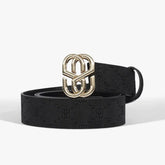 CINTO EMBLEM MONOGRAMA COURO PRETO S 43001 0158 0001 SCHUTZ