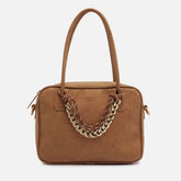 BOLSA TIRACOLO MARROM NOBUCK PEQUENA CORDÃO A 50011 0967 0002 AREZZO