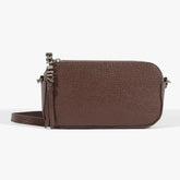 BOLSA TIRACOLO PEQUENA NICKY COURO MARROM S 50015 0865 0002 SCHUTZ