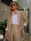 Blazer alfaiataria manga estampada 393803 Skenn feminino frontal
