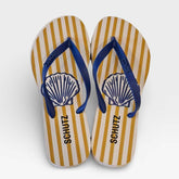 CHINELO BRANCO E AMARELO CONCHA AZUL S 22296 0016 0001 SCHUTZ