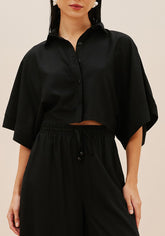 CAMISA CROPPED MANGA KIMONO LISA 103696 CACAY