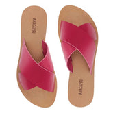 RASTEIRA TIRAS CRUZADAS COURO ROSA C 30014 0004 0099 ANACAPRI