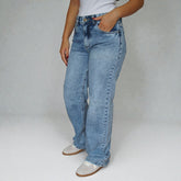 CALÇA JEANS WIDE LEG BARRA NORMAL CAFEM00404 REVANCHE