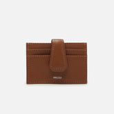 PORTA CARTÃO MARROM COURO LAPELA A 40011 0132 0007 AREZZO