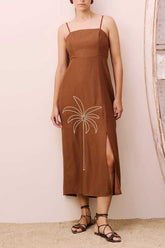 VESTIDO BORDADO COQUEIRO 105684 CACAY