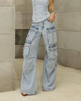 CALÇA JEANS CARGO UTILITY 8900 ALCANCE