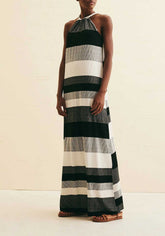 VESTIDO LONGO DEC TUNEL 103001 CACAY