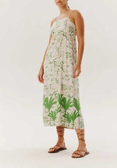 VESTIDO MIDI AREIA ESTAMP BOLSO 101150 CACAY