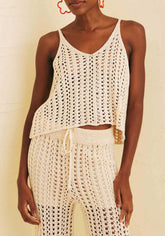 BLUSA REGATA ESTILO CROCHE LISA 103217 CACAY