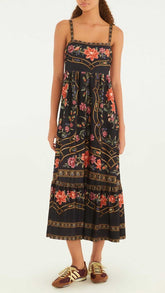 VESTIDO MIDI FLORAL BELLE 342494 FARM RIO