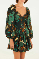 VESTIDO CURTO MANGA BEATRICE FLORAL 342593 FARM RIO