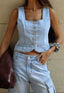 Colete Feminina ALCANCE ref. COLETE JEANS - VintedoisK