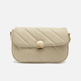 BOLSA TIRACOLO BEGE PEQUENA MATELASSÊ A 50029 0217 0004 AREZZO