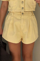 SHORTS JEANS COS ELASTICO AZZURRA 9836027 ALCANCE