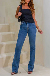 CALÇA JEANS FLARE BARRA NORMAL CFEM00057 REVANCHE