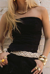 BLUSA TOP JEANS BARRA ASSIMETRICA BLACK 8857168 ALCANCE