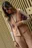 Blazer colete alfaiataria Firenze marrom frente Skenn feminino