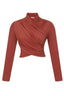 Blusa drapeada 414118 Skenn feminina em view frontal