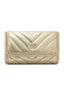 BOLSA TIRACOLO DOURADA PEQUENA MATELASSÊ CORRENTE A 57100 1798 0017 AREZZO