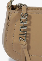 BOLSA TIRACOLO MINI TINA VERNIZ MARROM S 50015 0712 0055 SCHUTZ