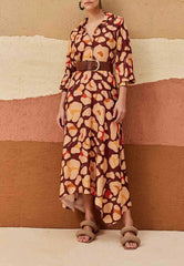 VESTIDO MAXI MIDI COM PONTAS 104144 CACAY