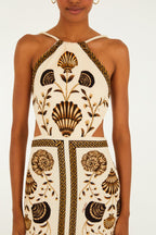 VESTIDO MIDI SONHO CONCHA 361700 FARM RIO