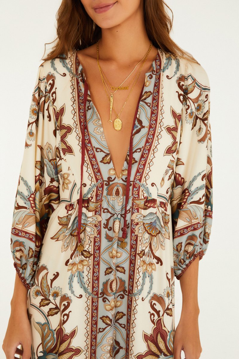 VESTIDO LONGO JARDIM MAJESTOSO 361153 FARM RIO