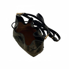 BOLSA TIRACOLO MÉDIA TRAMADA PRETA C 50002 0213 0001 ANACAPRI