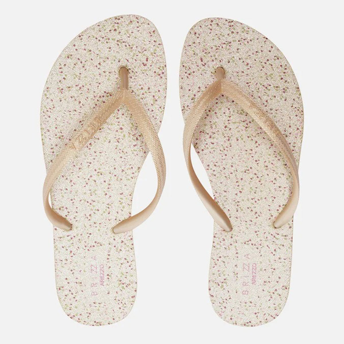 CHINELO DE DEDO DOURADO CINTILANTE  Z 19026 0116 0001 BRIZZA
