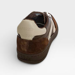 TÊNIS MARROM ESCURO COURO CAMURÇA RETRÔ A 13476 0001 0034 AREZZO