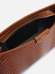 BOLSA SHOULDER MARROM COURO WAVE MÉDIA A 50018 1141 0003 AREZZO